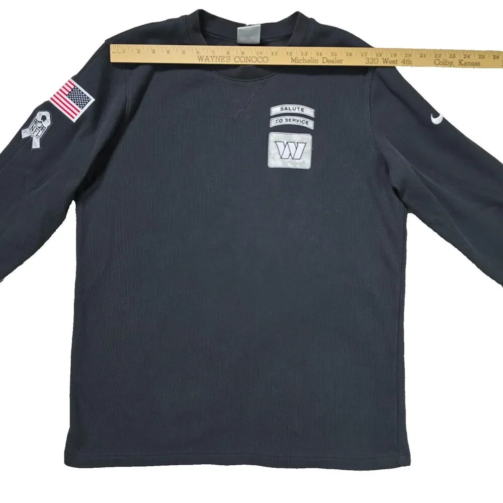 Nike Gray Thermal Salute To Service Washington Commanders NFL Mens L Staff Worn